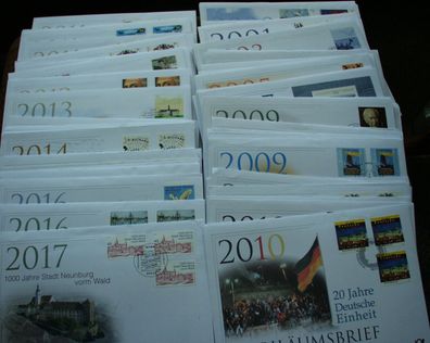 95 Dt. Post Jubiläumsbriefe, von 1989-2017 sehr saubere Erhaltung, siehe Bilder.