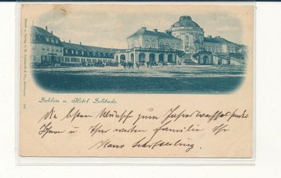Bildpostkarte, Hotel Solitude, gelaufen 1897 nach Gießen, siehe Bild. (83)