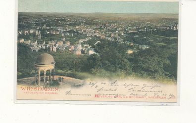 Bildpostkarte, Wiesbaden, gelaufen 1900 nach Nidda, siehe Bild. (79)