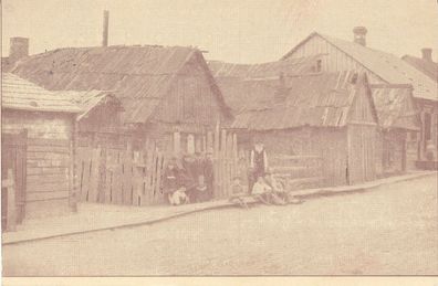 AK. Bismarkstr. Alte Häuser, gelaufen 1916, siehe Bild.