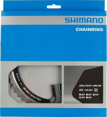 Shimano Kettenblatt DURA-ACE FC-9000 54 Zähne LK 110 mm silber/ schwarz
