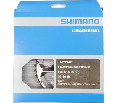 Shimano Kettenblätter XTR FC-M9100/ M9120 38 Zähne 2-fach Kettenlinie 48.8mm