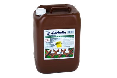 B.-Carbolin Holzlasur 10 Liter Holzschutz Zaunfarbe Holzfarbe Zaunlasur