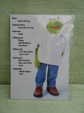 Sesamstrasse Kermit the Frog alte Postkarte Kermit Collection Jim Henson
