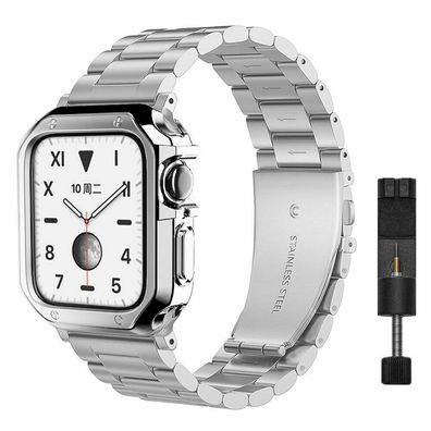 360 Armband für Apple Watch 38mm - 45mm Hülle Ersatz Band Luxus Edelstahl