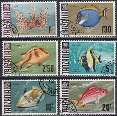Tansania Tanzania [1967] MiNr 0019 ex ( O/ used ) [01] Fische