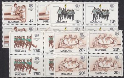 Tansania Tanzania [1986] MiNr 0288-91 4er ( * */ mnh ) [01]