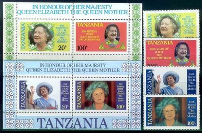 Tansania Tanzania [1985] MiNr 0264-67 Block 42,43 ( * */ mnh ) Royals