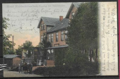 Postkarte Holzminden "Hotel Waldschlösschen", gelaufen, siehe Bild.