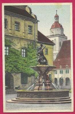 Postkarte Dessau im Schlosshof, nicht gelaufen, siehe Bild.