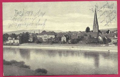 Postkarte Holzminden, gelaufen 1925, ohne Marke, siehe Bild.