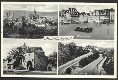 Postkarte Naumburg a.S., gelaufen, siehe Bild.