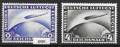 Dt. Reich Nr. 423/24, teiw. geprüft Grossmann, postfrisch, siehe Bilder.