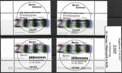 Auswahl: aus Bund Nr. 2102/2106, SST. Berlin, Bonn & VersandstellenSt. Frankfurt