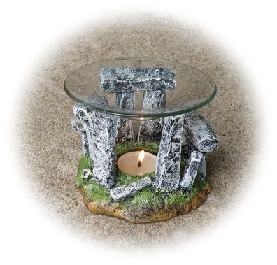 Druiden Steinkreis Megalithen / Menhire, Teelichthalter und Duftöl Brenner