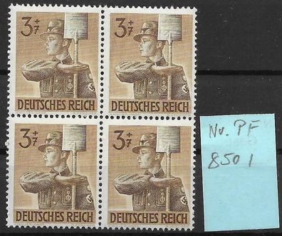 Dt. Reich Nr. 850 I, Viererblock mit PF., postfrisch, siehe Bild.