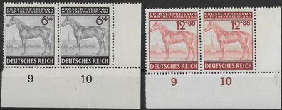 Dt. Reich Nr. 857/58, postfrisch, Paare mit Ecke 4, siehe Bild