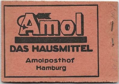Dt. Reich Markenheftchen Nr. 14.1, postfrisch, Marken mit Trennblatt verklebt.