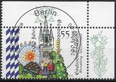 Bund Nr. 2950, mit Ecke 2 und ESST. Berlin, gestempelt, siehe Bild.