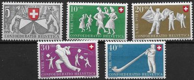 Schweiz Nr. 555/59, postfrisch, siehe Bild.