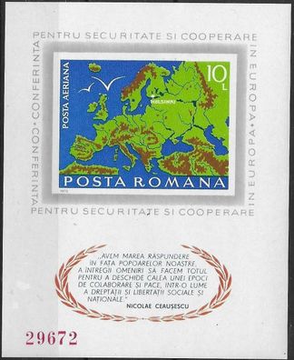 Rumänien Block Nr. 125, postfrisch, siehe Bild.