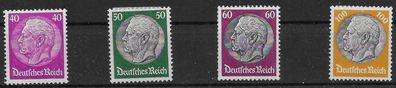 Auswahl: Dt. Reich aus Nr. 491, 492, 493 und 495, ungebr. mit Falz. s. Bilder.
