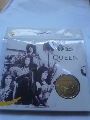 5£ 2020 5 Pounds 2020 Grossbritannien music legends Queen Ku/ Ni Cu/ Ni im Blister