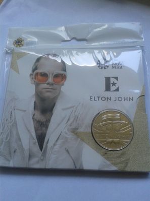 5£ 2021 5 Pounds 2021 Grossbritannien music legends Elton John Ku/ Ni im Blister