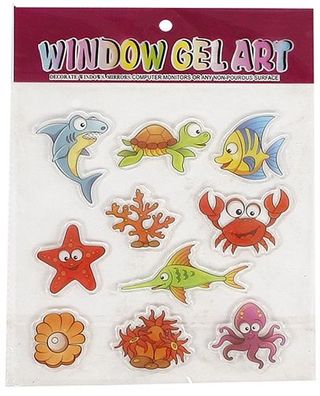 Fensteraufkleber Meeresbewohner 10-Teilig