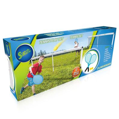 Scatch Tennis-Set Netz Tennischläger Tennisball Schläger Garten Strand Camping