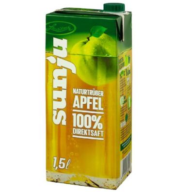 Sunju „Naturtrüber Apfel“ 100% Direktsaft 1,5l - Lausitzer Apfelsaft