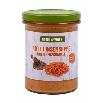 Naturwerk Rote Linsen-Kreuzkümmel-Suppe 12x380ml