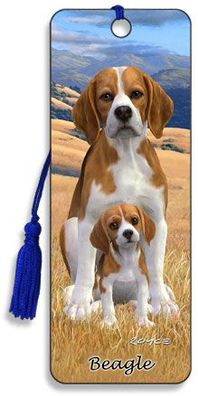 3D Lesezeichen Beagle