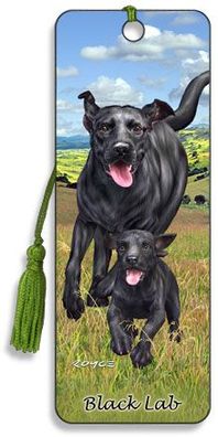 3D Lesezeichen Labrador (schwarz]