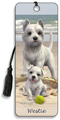 3D Lesezeichen Westie