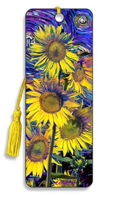 3D Lesezeichen Sonnenblumen - Sunflowers