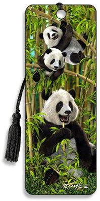 3D Lesezeichen Pandas