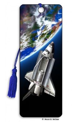 3D Lesezeichen Space Shuttle Orbit