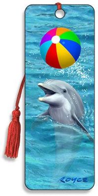 3D Lesezeichen Beach Ball - Delphin