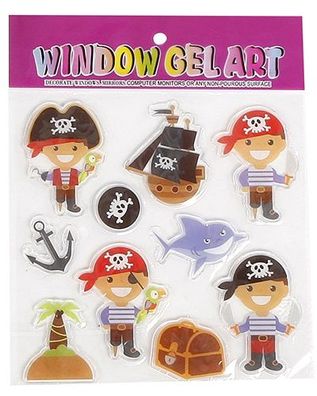 Fensteraufkleber Piraten 10-Teilig
