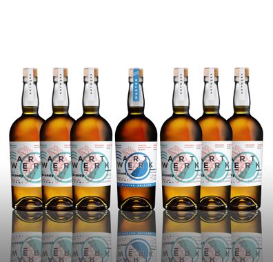 Artwerk Angebot - 6x Bio Brandy 0,7L (40% Vol) + 1x Artwerk Bio Brandy Master E