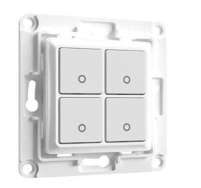 Shelly · Accessories · "Wall Switch 4" · Wandtaster 4-fach · Weiß