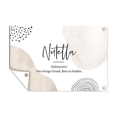 Outdoor-Poster Gartenposter 60x40 cm Sprichwörter - Nutella - Wörterbuch - Zitate -