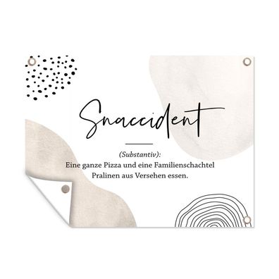 Outdoor-Poster Gartenposter 40x30 cm Sprichwörter - Zitate - Snaccident - Wörterbuch