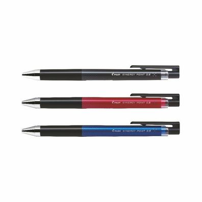 Pilot Synergy Point 0.5 - 3er-Set schwarz, rot, blau