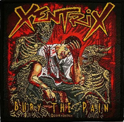 Xentrix Bury the Pain gewebter Aufnäher woven Patch NEW / NEU