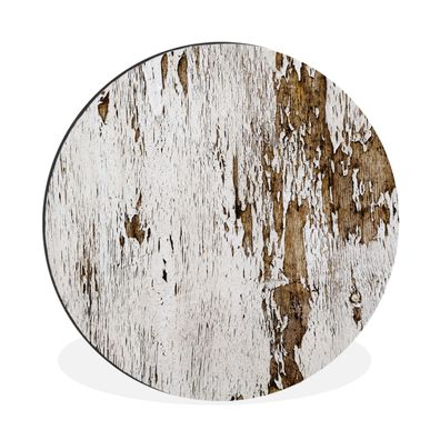 Wandbild Runde Bilder 140x140 cm Holz - Rustikal - Baum (Gr. 140x140 cm)