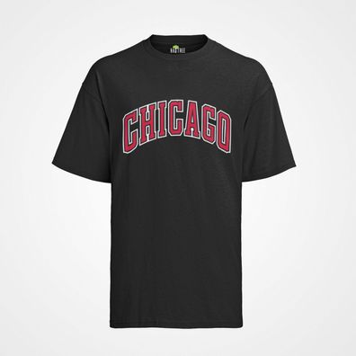 Bio T-Shirt Herren Chicago Logo New Yor American City Shirt Man CH Zeichen NY