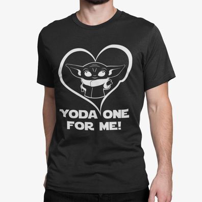 Bio Herren T-Shirt Yoda one for ME! Jedi Spruch Star Wars Jedie Yoda Baby