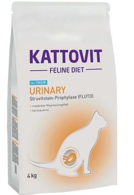 Kattovit ¦ Feline Urinary - Thunfisch - 4kg ¦ Trockenfutter für Katzen bei Erkrank...